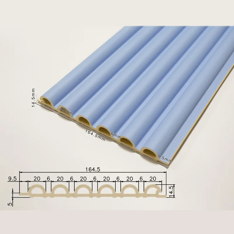 Painel canelado semicircular oco de 6 grades 156