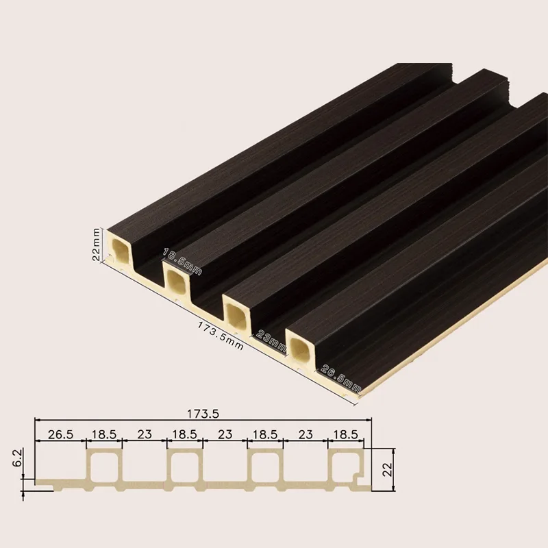 Painel canelado oco de 4 grades 170