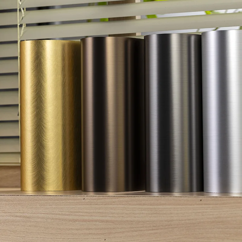 Painel de parede de fibra de bambu sólido com textura de metal