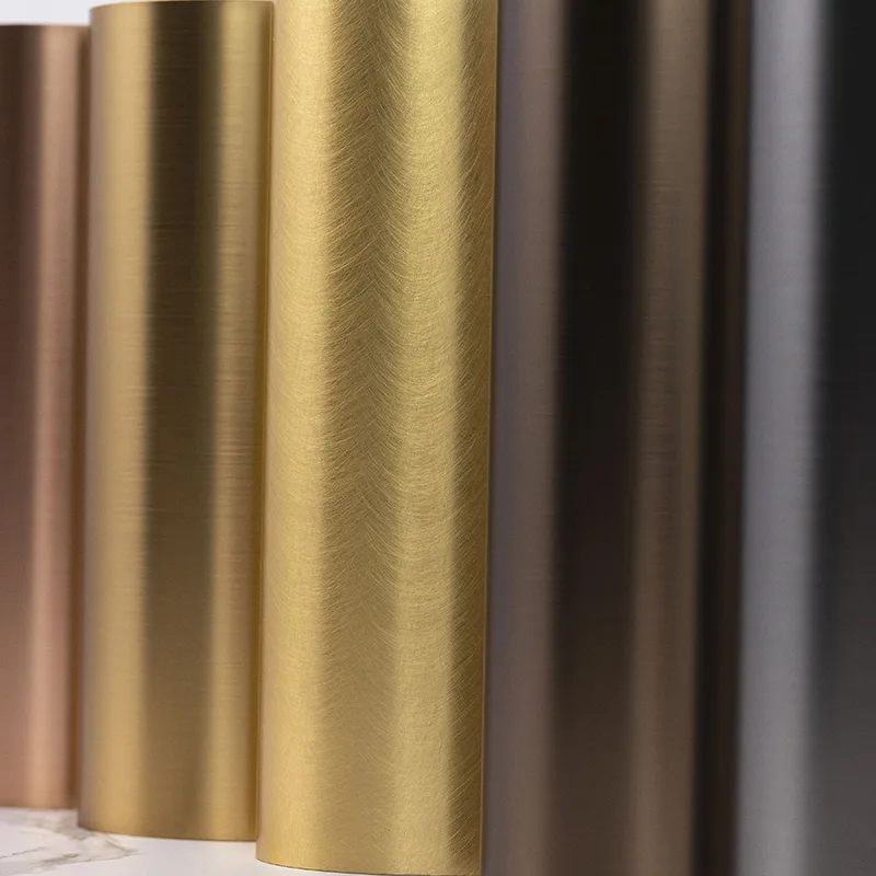 Painel de parede de cristal de carbono com textura de metal PET