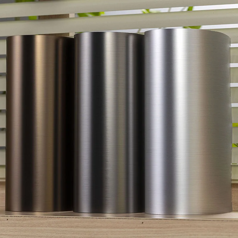 Painel de parede resistente a impactos com textura de metal PET